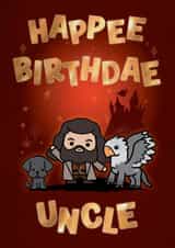 Cute Birthday Card - For Uncle - Harry Potter created by Cardology