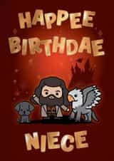 Cute Birthday Card - For Niece - Harry Potter created by Cardology