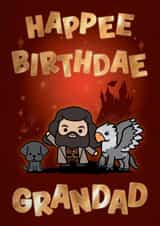 Cute Birthday Card - For Grandad - Harry Potter created by Cardology
