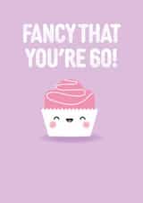 Cute Birthday Card - 60th - Cupcake created by Pango Productions