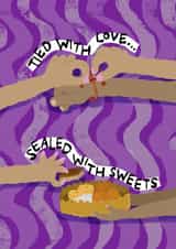 Cute Faith Card - Raksha Bandhan - Tied With Love - Sealed With Sweets created by The Playful Indian