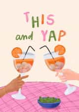 Classic Birthday Card - This And Yap - Aperol Spritz created by Chipper Prints