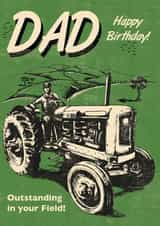 Classic Birthday Card - For Dad - Tractor created by Rocket68