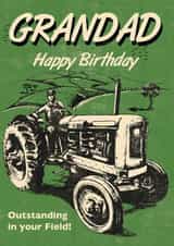Classic Birthday Card - For Grandad - Tractor created by Rocket68