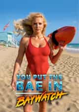 Funny Birthday Card - Baywatch - Pamela Anderson created by Shower Thoughts