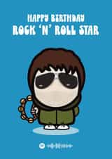 Liam Gallagher Birthday Card created by Choo Choo