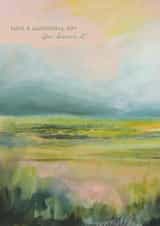 Arty Birthday Card - Landscape Painting created by Heidi Clawson Art