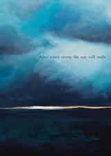 Arty Sympathy Card - After Every Storm created by Heidi Clawson Art