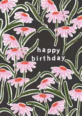 Pretty Birthday Card - Pink Flowers created by Chloë Turner