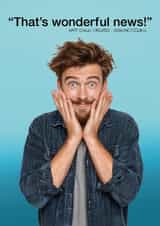 Good news card, new job. Funny /Smart / AI for friends and family created by Me Selfie Sufficient