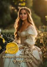 Pretty Birthday Card - Royal Lady created by Shower Thoughts