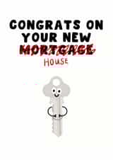 Funny New Home Card - Congrats - New Mortgage - House created by Pink Peach Cards