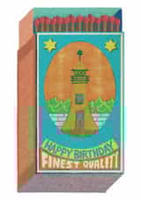 Arty Birthday Card - Match Box - Lighthouse created by OBJECTABLES