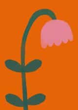 Arty Just Because Card - Pink Tulip created by Fiona Fawcett