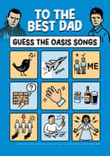 Fun Father's Day/Birthday Card - To The Best Dad - Oasis Songs created by Daniel Benney
