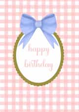 Pink happy birthday card created by Nika Venturini