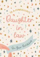 Classic Birthday Card - Daughter In Law - Confetti created by The Pattern Press