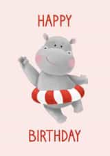 Happy hippo birthday! created by Nika Venturini