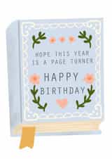 Classic Birthday Card - For Her - Page Turner - Book created by Kathrin Legg