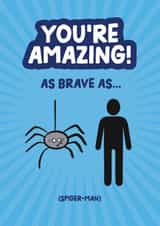 Know someone who's been brave? Give this cryptic / fun challenge card! created by Daniel Benney