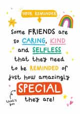 Cute Love & Friendship/Just Because Card - For Friend - Special created by Twisted Haggis