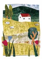 Cute greetings card - Birthday - Anniversary - Artistic Landscape created by Katie Walden Illustration