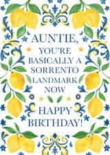 Cheeky Birthday Card - For Auntie - Sorrento Landmark created by Choo Choo 