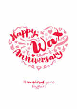 Classic Anniversary Card - 16th - Wax created by Fatchair Print