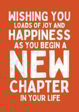 Classic Leaving Card - New Chapter created by Sundiva Designs