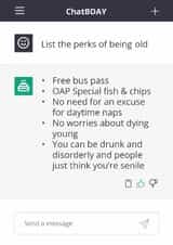 Funny Birthday Card - ChatGPT - Perks Of Getting Older created by Evie Garnett Designs