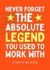 Funny Leaving Card - Never Forget created by Sundiva Designs