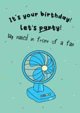 Funny Birthday Card - Heat Wave - Let's Lay Naked created by @Laura Lonsdale Designs