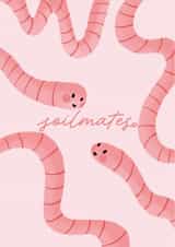 Cute Anniversary/Valentine's Day Card - Worms - Soil Mates created by Kitty Strand