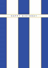 Classic Birthday Card - Brighton & Hove Albion F.C. Colours - Team Stripes created by Rebecca Prinn