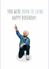 You were born to shine - Diljit birthday card created by Rangoli Official