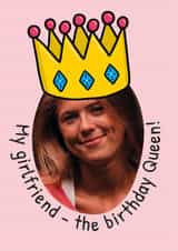 Personalised Birthday Photo Card created by TeePee Creations - Fun Birthday Card - For Girlfriend - Queen