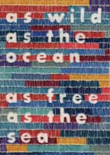 Arty Just Because Card - Free As The Sea - Embroidery created by Sparklymouse