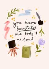 Pretty Anniversary Card - Pride and Prejudice - Bewitched Me Body And Soul created by URGHH Card Co.