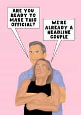 Funny Anniversary/Engagement Card - Coldplay Concert - Make it Official created by Pink Peach Cards