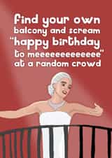 Funny Birthday Card - Evita created by Pickled Prints