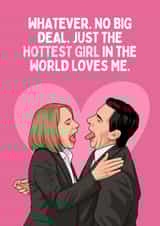 Funny Anniversary/Valentine's Day Card - Michael & Holly - Hottest Girl created by Sundiva Designs