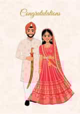 Classic Wedding Card - Punjabi - Sikh created by SKAA