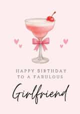 Classic Birthday Card - For Girlfriend - Cocktail created by Hello Fridays Studio
