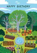 Classic Birthday Card - Gardening - Allotment created by Pear Tree Press