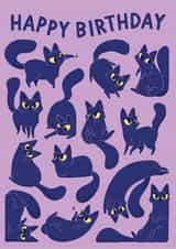 Cute Birthday Card - Cats - Kittens created by Carrie-Anne Brown