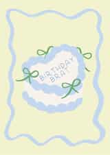 Birthday Brat - Cute Vintage Cake - Charli xcx - Birthday Card created by Sassy Publishing