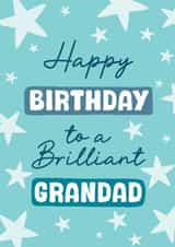 Classic Birthday Card - For Grandad - Stars created by Stuck Shop Gifts