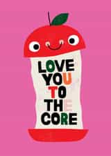 Arty Anniversary Card - Kate Smith Co. - Apple Core Pun created by Danilo