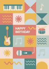 Classic Birthday Card - For Music Lover - Guitar created by Mint + Mabel