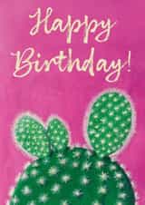 Happy birthday for cactus and art lovers created by Claire Thomson